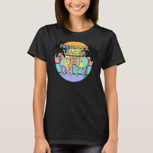 Preschool-Lehrer im Freien Sommer letzten Tag des T-Shirt