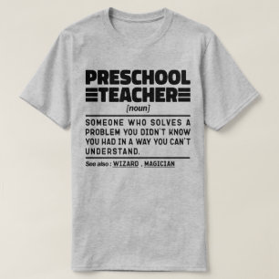 Preschool-Lehrer Noun Erzieher Bewertung Niedlich T-Shirt