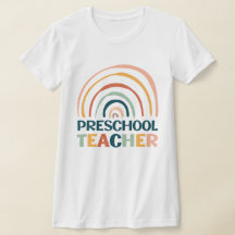 Preschool Lehrer Retrofarben boho Regenbogen