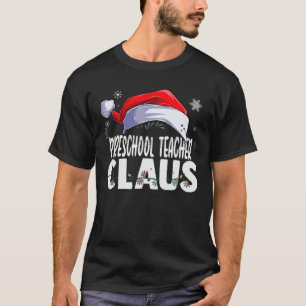 Preschool Lehrer Weihnachtsmann Weihnachten Match T-Shirt