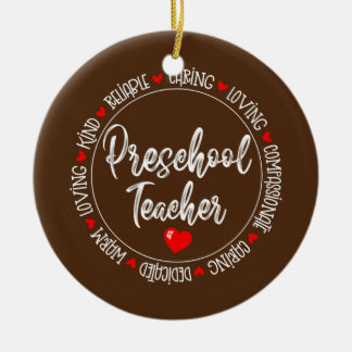 Preschool-Lehrer zurück zur Schulzeit Keramik Ornament