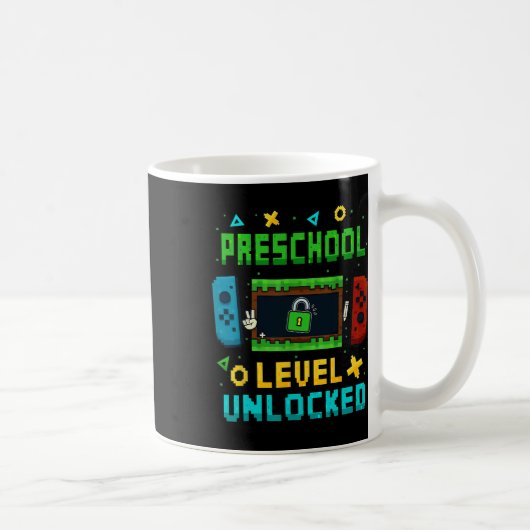 Preschool Level Unlocked Ck To School Pixel Art Ga Kaffeetasse (Rechts)