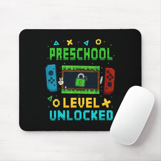Preschool Level Unlocked Ck To School Pixel Art Ga Mousepad (Mit Mouse)