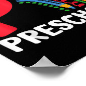 Preschool Rainbow Back To School Teacher Kids Todd Poster (Ecke)