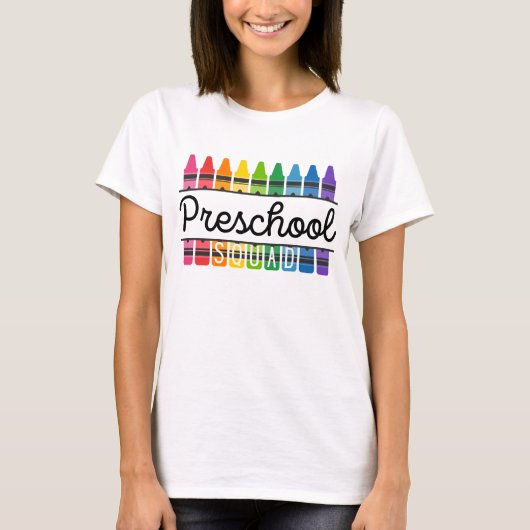 Preschool Squad Teacher T - Shirt (Vorderseite)