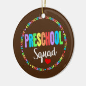 Preschool Squad Teacher zurück zur Schule Keramik Ornament (Links)