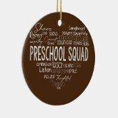 Preschool Squad Teacher zurück zur Schule Keramik Ornament (Rechts)