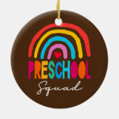 Preschool Squad Teacher zurück zur Schule Keramik Ornament (Hinten)