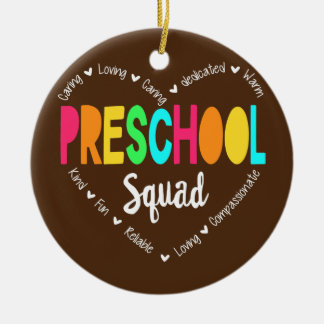 Preschool Squad Teacher zurück zur Schule Keramik Ornament