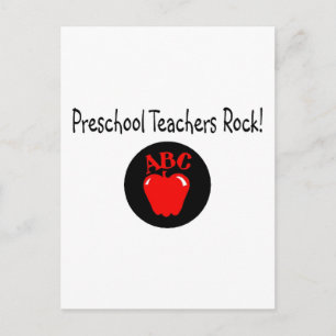 Preschool Teacher Rock Postkarte
