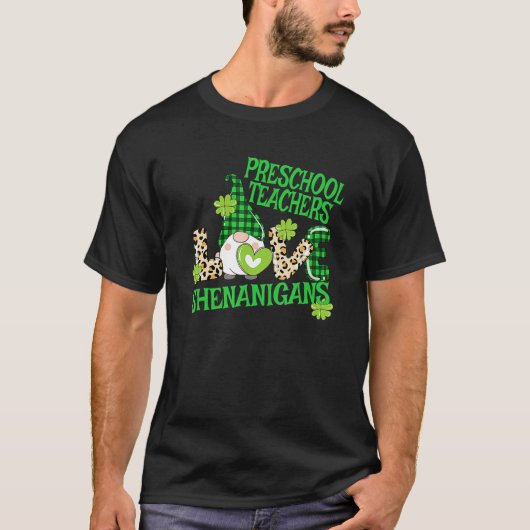 Preschool Teacher St Patricks Day PreK Shenanigans T-Shirt (Vorderseite)