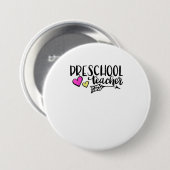 Preschool Teacher TShirt Button (Vorne & Hinten)