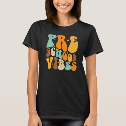 Preschool Vibes First Day Of School Back To School T-Shirt (Vorderseite)