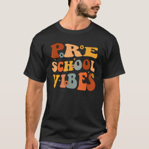 Preschool Vibes Preschool Team Retro 1. Tag der T-Shirt