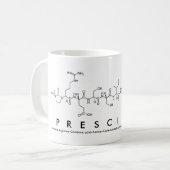 Prescillia Peptidname Tasse (Vorderseite Links)