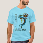 Prescott Arizona Kokopelli mit Sun Gold T-Shirt (Vorderseite)
