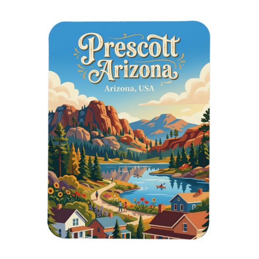 Prescott Arizona Magnet (Vertikal)
