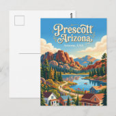 Prescott Arizona Postkarte (Vorne/Hinten)
