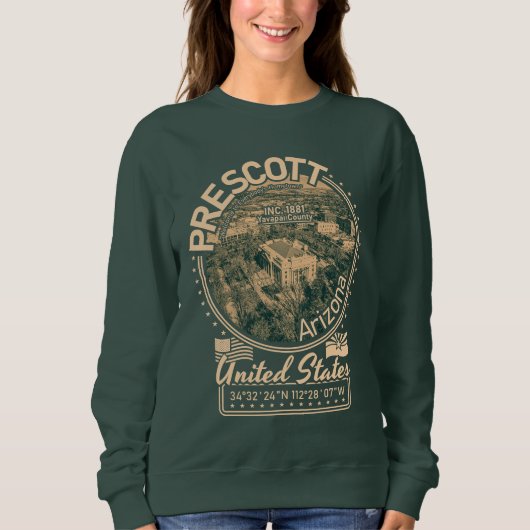 PRESCOTT ARIZONA - PRESCOTT COURTHOUSE SQUARE SWEATSHIRT (Vorderseite)