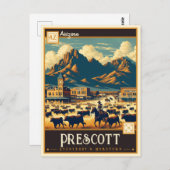 Prescott, Arizona | VINTAG Postkarte (Vorne/Hinten)