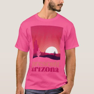 Prescott Arizona Wüste Illustration Vintage Seele T-Shirt