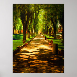 Prescott Courthouse (Plaza Spaziergang) Poster