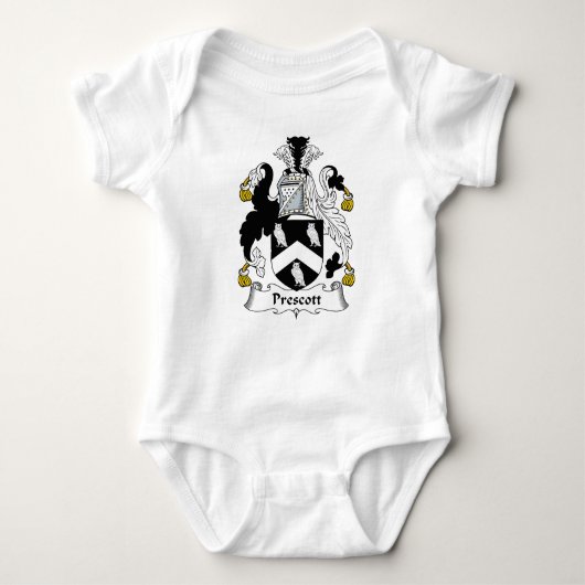 Prescott-Familienwappen Baby Strampler (Vorderseite)