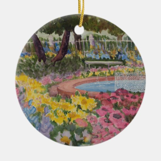 Prescott Park Garden Poppies Portsmouth NH Keramikornament (Vorne)