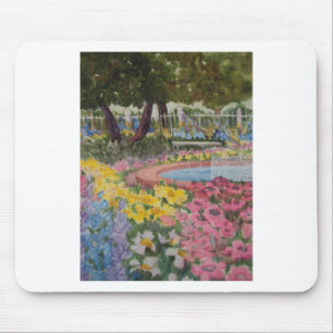 Prescott Park Garden Poppies Portsmouth NH Mousepad