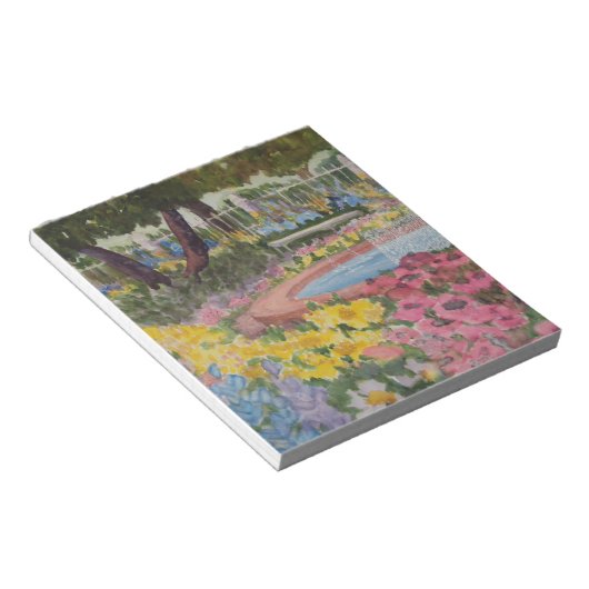 Prescott Park Garden Poppies Portsmouth NH Notizblock (angewinkelt)