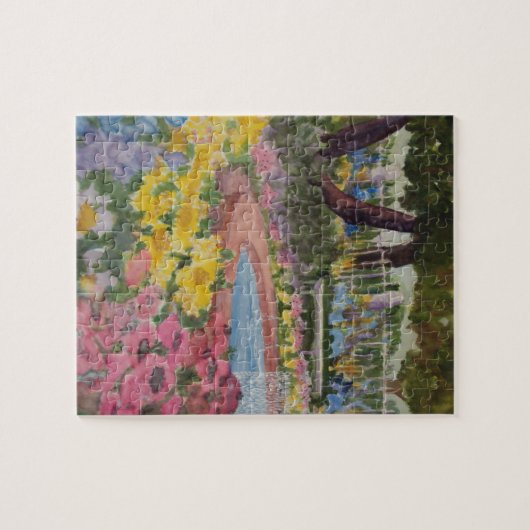 Prescott Park Garden Poppies Portsmouth NH Puzzle (Horizontal)