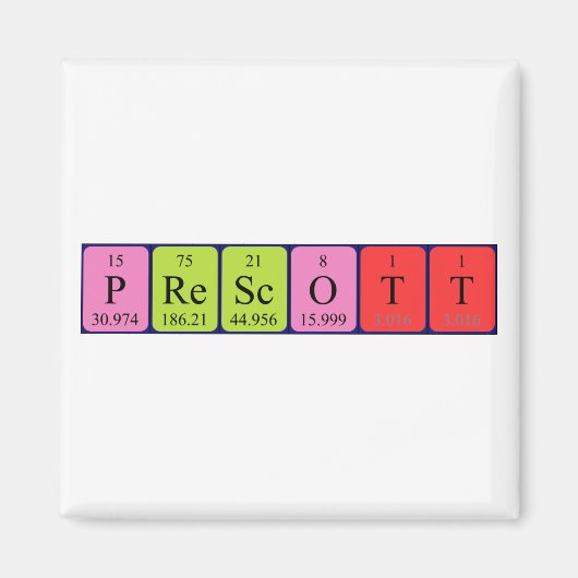 Prescott-Periodenmagnet Magnet (Vorne)
