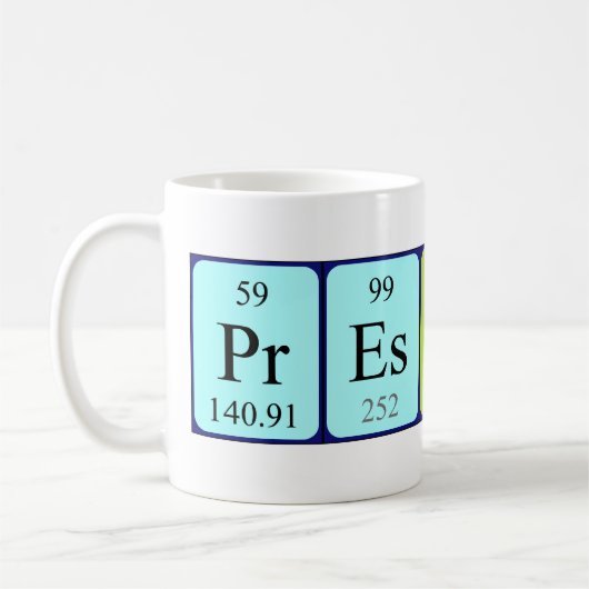 Prescott Periodenname Tasse (Links)