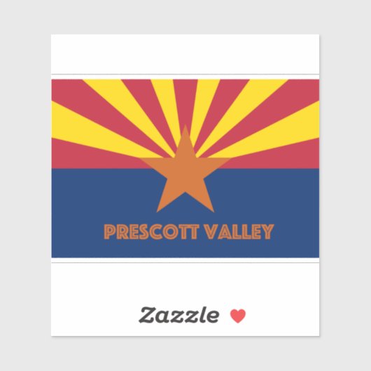 Prescott Valley Aufkleber (Blatt)