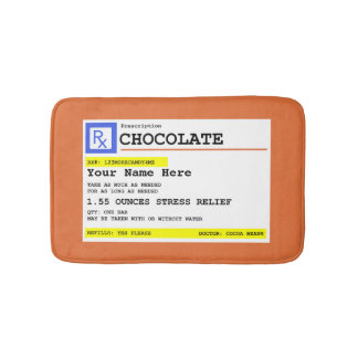 Prescription Chocolate Personalized Badematte