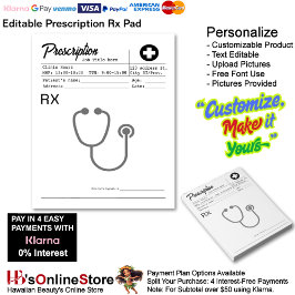 Prescription Rx Doctor Medical Form Business  Notizblock