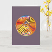 PRESENCE - ANGEL - MASTERY - FLOW ART CARD KARTE (Gelbe Blume)