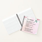 Present bleibe - Motivierend aufregendes Gedicht Notizblock (Innenseite)