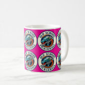 Present DragonX Pickleball pink coffee mug Kaffeetasse (VorderseiteRechts)
