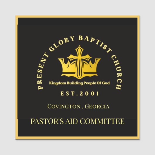 Present Glory Name Tags Namensschild (Vorderseite)