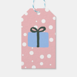 Present Illustration Christmas Classic Geschenktas Geschenkanhänger