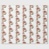 Present Letter P Christmas Geschenkpapier (Flach)