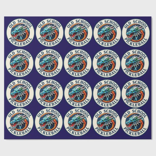 Present wrapping paper DragonX Pickleball team Geschenkpapier (Flach)