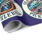 Present wrapping paper DragonX Pickleball team Geschenkpapier (Rolleneckpunkt)