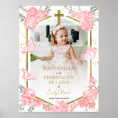 Presentación 3 años Foto Begrüßung Signatur Butter Poster (Vorne)