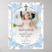 Presentación 3 años Foto Begrüßung Signatur Butter Poster (Vorne)