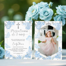 Presentación 3 años Foto Einladung Butterfly