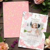 Presentación 3 años Foto Einladung Butterfly