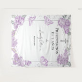 Presentación 3 años Hintergrund Butterflys Wandteppich (Vorderseite (Horizontal))