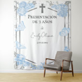 Presentación 3 años Hintergrund Butterflys Wandteppich (Beispiel)